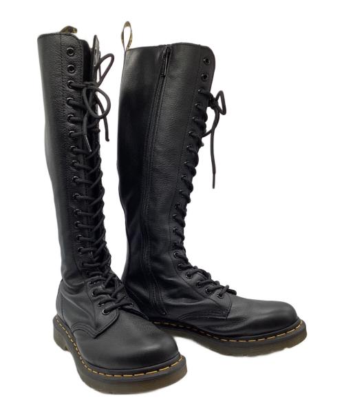 Dr.Martens（ドクターマーチン）Dr.Martens (ドクターマーチン) 20ホール ロングブーツ ブラック サイズ:UK 6の古着・服飾アイテム