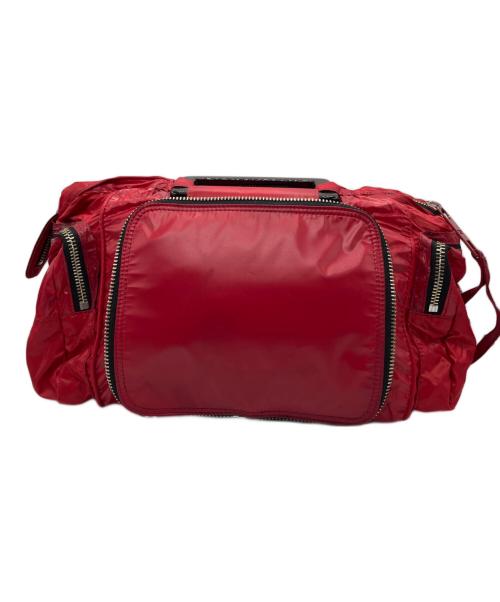 DIESEL（ディーゼル）DIESEL (ディーゼル) ハンドバッグ レッド×ブラックの古着・服飾アイテム