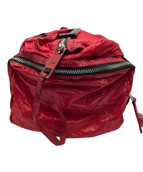 DIESEL（ディーゼル）DIESEL (ディーゼル) ハンドバッグ レッド×ブラックの古着・服飾アイテム