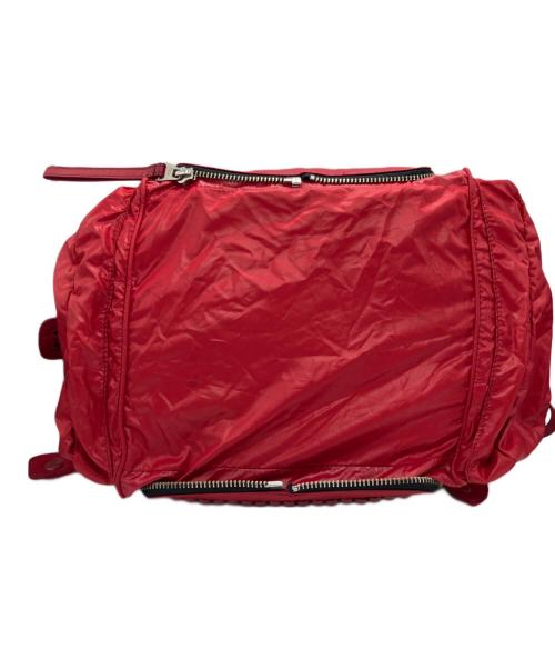 DIESEL（ディーゼル）DIESEL (ディーゼル) ハンドバッグ レッド×ブラックの古着・服飾アイテム