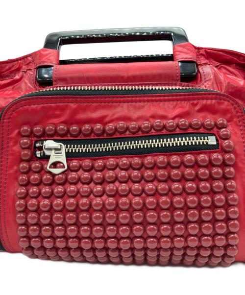 DIESEL（ディーゼル）DIESEL (ディーゼル) ハンドバッグ レッド×ブラックの古着・服飾アイテム