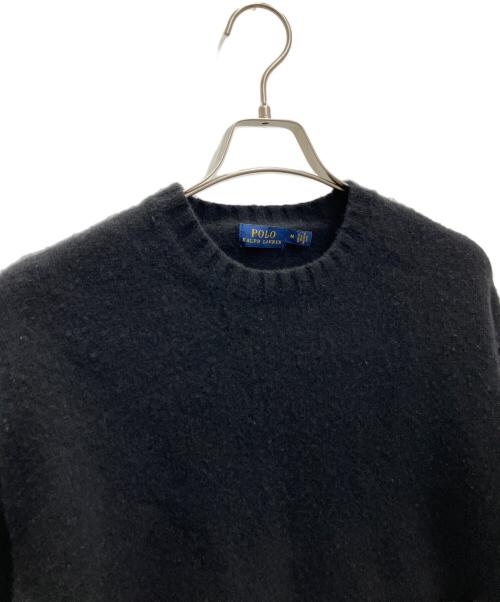 POLO RALPH LAUREN（ポロ・ラルフローレン）POLO RALPH LAUREN (ポロ・ラルフローレン) 厚手ニット ブラック サイズ:Mの古着・服飾アイテム