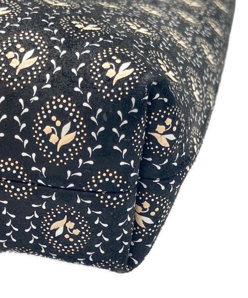 印傳屋（インデンヤ）印傳屋 (インデンヤ) ショルダーバッグ 甲州印伝 更紗 ブラックの古着・服飾アイテム