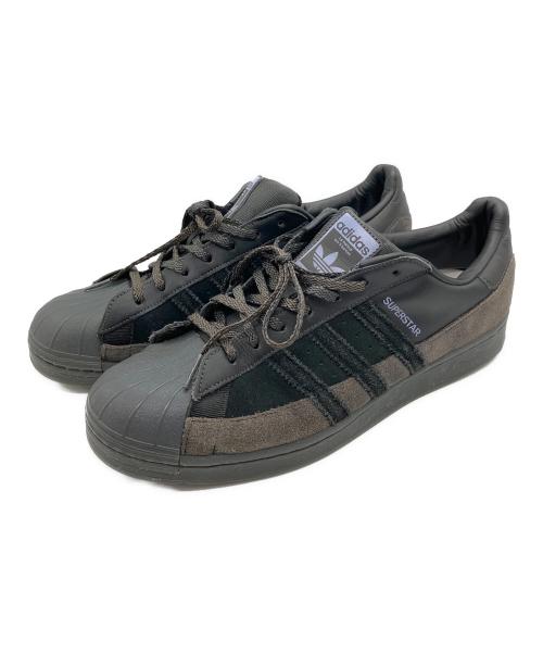 adidas（アディダス）adidas (アディダス) Superstar Smooth Leather and Suede ブラック サイズ:28.5の古着・服飾アイテム