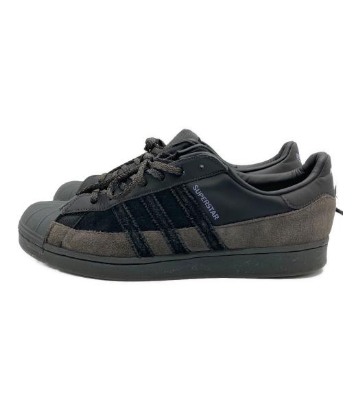 adidas（アディダス）adidas (アディダス) Superstar Smooth Leather and Suede ブラック サイズ:28.5の古着・服飾アイテム