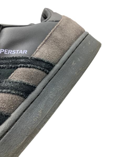 adidas（アディダス）adidas (アディダス) Superstar Smooth Leather and Suede ブラック サイズ:28.5の古着・服飾アイテム