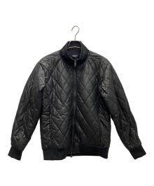 1PIU1UGUALE3 RELAX（ウノピゥウノウグァーレトレ リラックス）の古着「中綿キルティングスタンドカラージャケット」｜ブラック