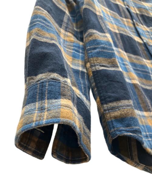 MAMMUT（マムート）MAMMUT (マムート) 長袖シャツ ネイビー×ブラウン サイズ:SIZE Mの古着・服飾アイテム