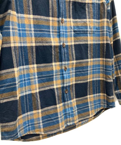 MAMMUT（マムート）MAMMUT (マムート) 長袖シャツ ネイビー×ブラウン サイズ:SIZE Mの古着・服飾アイテム