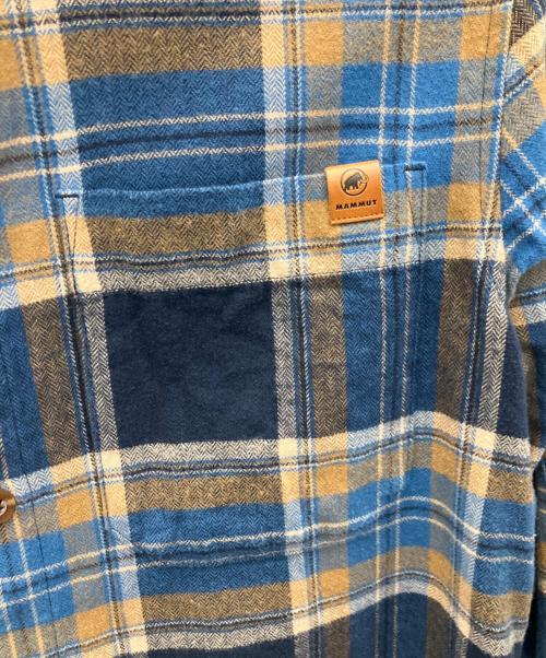 MAMMUT（マムート）MAMMUT (マムート) 長袖シャツ ネイビー×ブラウン サイズ:SIZE Mの古着・服飾アイテム