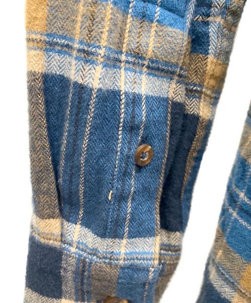 MAMMUT（マムート）MAMMUT (マムート) 長袖シャツ ネイビー×ブラウン サイズ:SIZE Mの古着・服飾アイテム