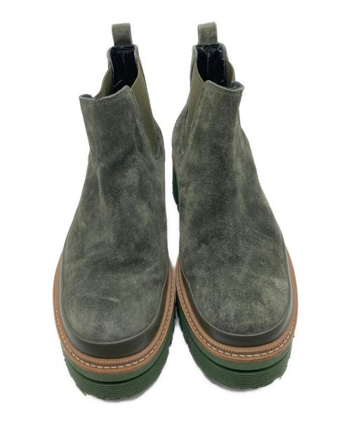 PONS QUINTANA（ポンスキンタナ）PONS QUINTANA (ポンスキンタナ) サイドゴアブーツ オリーブ サイズ:SIZE38の古着・服飾アイテム