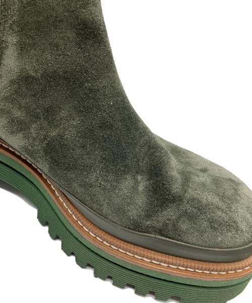 PONS QUINTANA（ポンスキンタナ）PONS QUINTANA (ポンスキンタナ) サイドゴアブーツ オリーブ サイズ:SIZE38の古着・服飾アイテム