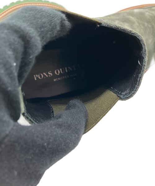 PONS QUINTANA（ポンスキンタナ）PONS QUINTANA (ポンスキンタナ) サイドゴアブーツ オリーブ サイズ:SIZE38の古着・服飾アイテム