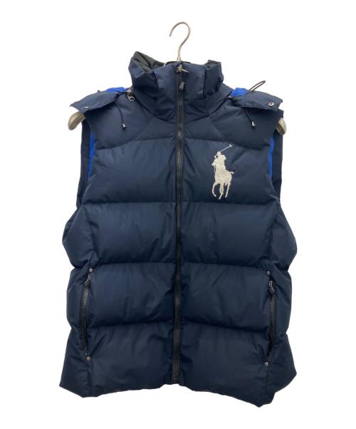 POLO RALPH LAUREN（ポロ・ラルフローレン）POLO RALPH LAUREN (ポロ・ラルフローレン) ダウンベスト ネイビー サイズ:Lの古着・服飾アイテム