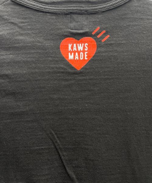 HUMAN MADE（ヒューマンメイド）HUMAN MADE (ヒューマンメイド) KAWS (カウズ) 半袖カットソー ブラック サイズ:Mの古着・服飾アイテム