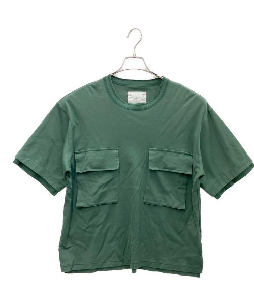 sacai（サカイ）sacai (サカイ) Flap Pocket Cotton T-Shirt グリーン サイズ:2の古着・服飾アイテム
