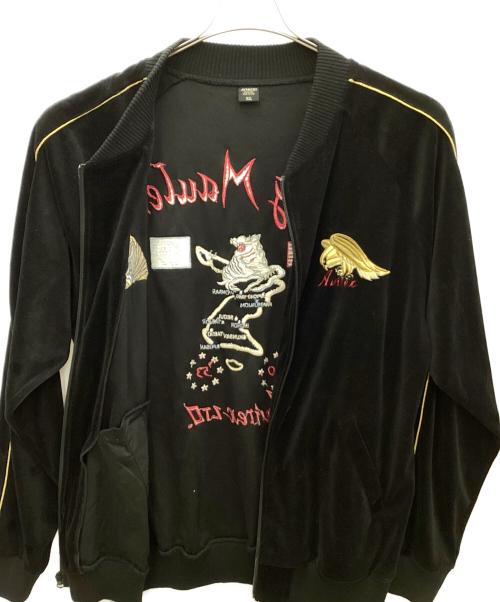 AVIREX（アヴィレックス）AVIREX (アヴィレックス) VELOUR RETRO JACKET MIG MAULERS ブラック サイズ:XLの古着・服飾アイテム