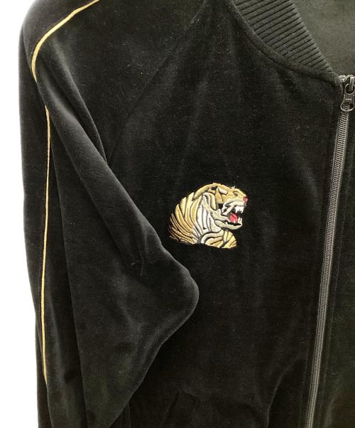 AVIREX（アヴィレックス）AVIREX (アヴィレックス) VELOUR RETRO JACKET MIG MAULERS ブラック サイズ:XLの古着・服飾アイテム