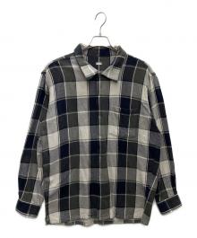 SEQUEL（シークエル）の古着「ブロックチェックジャケット」｜グレー×ネイビー