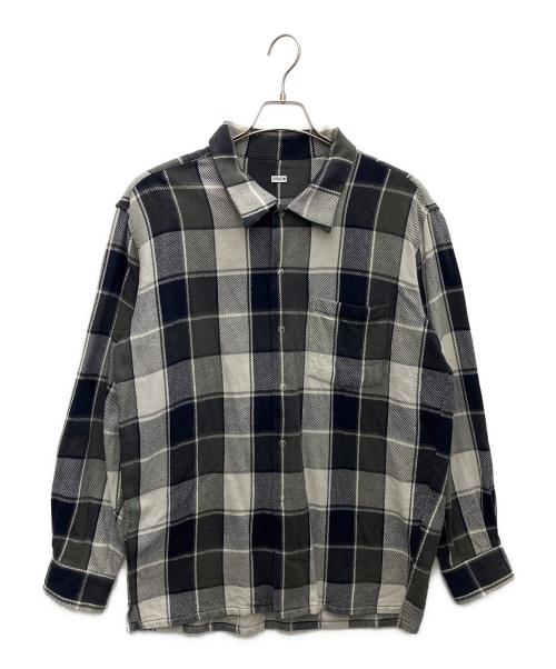 SEQUEL（シークエル）SEQUEL (シークエル) ブロックチェックジャケット グレー×ネイビー サイズ:XLの古着・服飾アイテム