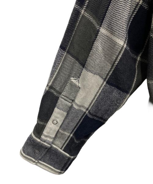 SEQUEL（シークエル）SEQUEL (シークエル) ブロックチェックジャケット グレー×ネイビー サイズ:XLの古着・服飾アイテム