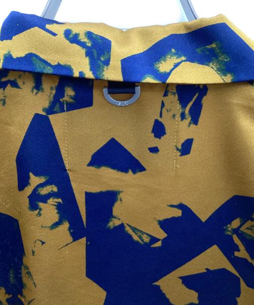 MIHARA YASUHIRO（ミハラヤスヒロ）MIHARA YASUHIRO (ミハラヤスヒロ) Stone Print Shirt ブラウン×ブルー サイズ:44の古着・服飾アイテム