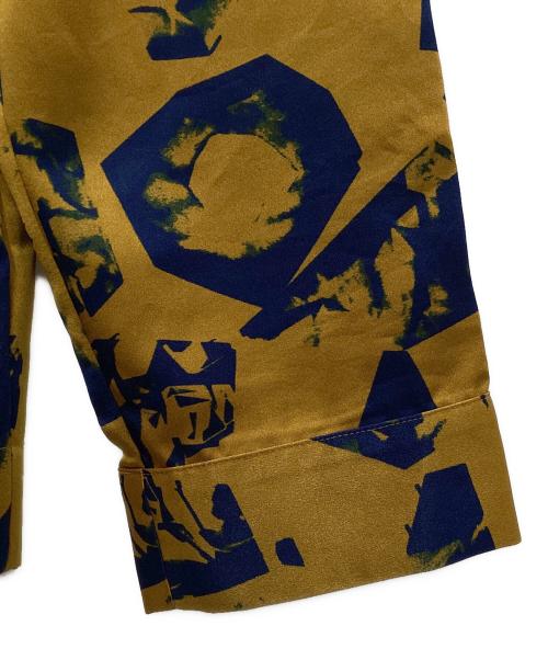 MIHARA YASUHIRO（ミハラヤスヒロ）MIHARA YASUHIRO (ミハラヤスヒロ) Stone Print Shirt ブラウン×ブルー サイズ:44の古着・服飾アイテム