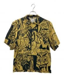 POLAR SKATE CO.（ポーラースケートカンパニー）の古着「半袖シャツ」｜イエロー×グレー