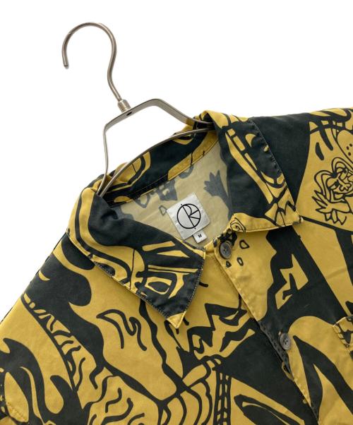 POLAR SKATE CO.（ポーラースケートカンパニー）POLAR SKATE CO. (ポーラースケートカンパニー) 半袖シャツ イエロー×グレー サイズ:Mの古着・服飾アイテム