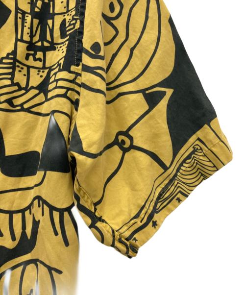 POLAR SKATE CO.（ポーラースケートカンパニー）POLAR SKATE CO. (ポーラースケートカンパニー) 半袖シャツ イエロー×グレー サイズ:Mの古着・服飾アイテム