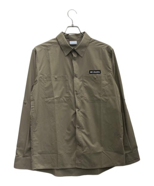Columbia（コロンビア）Columbia (コロンビア) グレイシャルビスタロングスリーブシャツ ベージュ サイズ:M 未使用品の古着・服飾アイテム