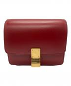 CELINEセリーヌ）の古着「クラシックボックススモールショルダーバッグ」｜レッド