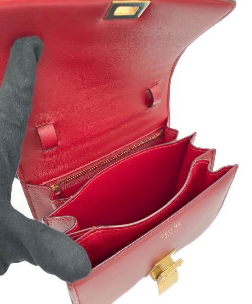 CELINE（セリーヌ）CELINE (セリーヌ) クラシックボックススモールショルダーバッグ レッドの古着・服飾アイテム