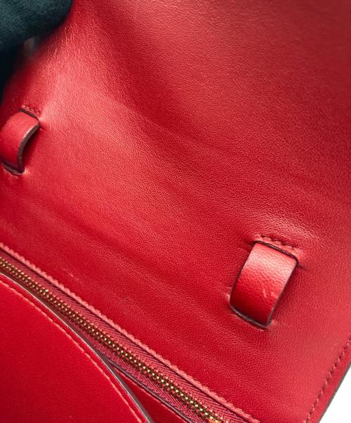 CELINE（セリーヌ）CELINE (セリーヌ) クラシックボックススモールショルダーバッグ レッドの古着・服飾アイテム