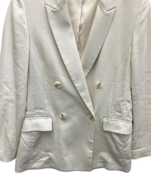 PLST（プラステ）PLST (プラステ) トリアセブレンドオックスダブルジャケット ベージュ サイズ:Mの古着・服飾アイテム