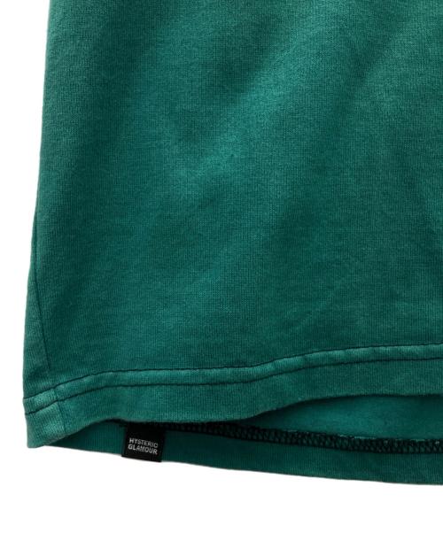 Hysteric Glamour（ヒステリックグラマー）Hysteric Glamour (ヒステリックグラマー) THE DEATH CITY pt Tシャツ ブラック×グリーン サイズ:Lの古着・服飾アイテム