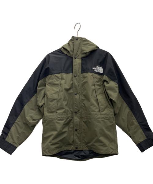 THE NORTH FACE（ザ ノース フェイス）THE NORTH FACE (ザ ノース フェイス) マウンテンライトジャケット カーキ×ブラック サイズ:Mの古着・服飾アイテム
