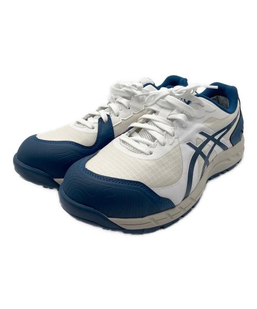 asics（アシックス）asics (アシックス) 安全靴 ホワイト×ブルー サイズ:26.5の古着・服飾アイテム