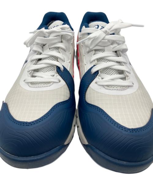 asics（アシックス）asics (アシックス) 安全靴 ホワイト×ブルー サイズ:26.5の古着・服飾アイテム