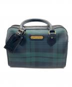 POLO RALPH LAURENポロ・ラルフローレン）の古着「ミニボストンバッグ」｜ネイビー×グリーン