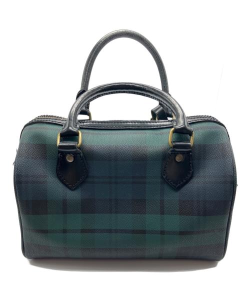 POLO RALPH LAUREN（ポロ・ラルフローレン）POLO RALPH LAUREN (ポロ・ラルフローレン) ミニボストンバッグ ネイビー×グリーンの古着・服飾アイテム