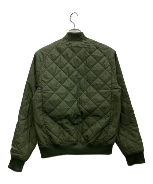 adidas Originals（アディダスオリジナル）adidas originals (アディダスオリジナル) キルティングジャケット カーキ×レッド サイズ:Mの古着・服飾アイテム