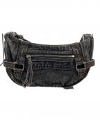 Matin Kimマーティン・キム）の古着「WASHED DENIM MINI HOBO BAG」｜ブラックデニム