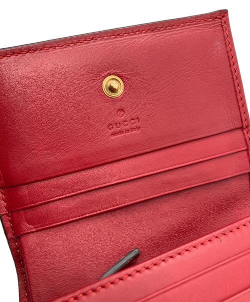 GUCCI（グッチ）GUCCI (グッチ) GGスプリーム チェリー コンパクトウォレット ブラウンの古着・服飾アイテム