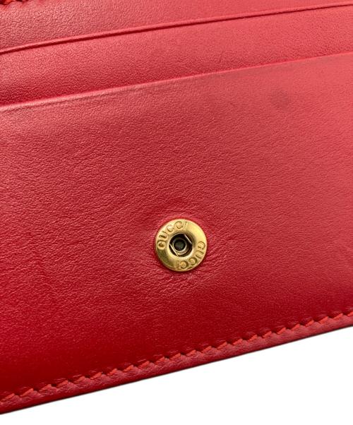 GUCCI（グッチ）GUCCI (グッチ) GGスプリーム チェリー コンパクトウォレット ブラウンの古着・服飾アイテム