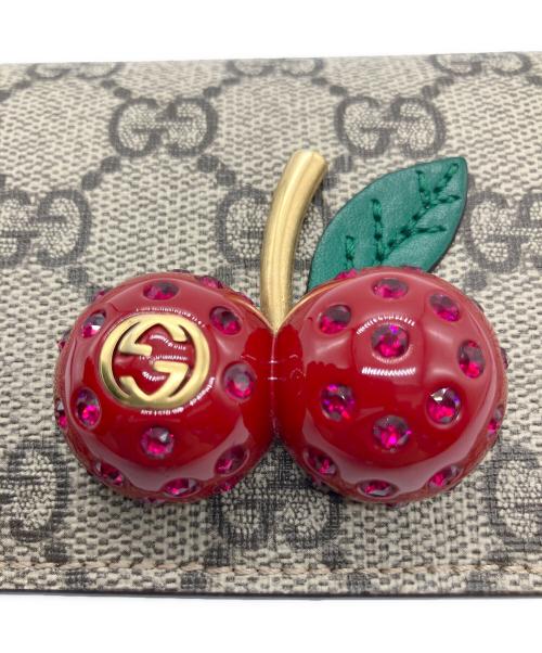 GUCCI（グッチ）GUCCI (グッチ) 2つ折り財布 ブラウンの古着・服飾アイテム