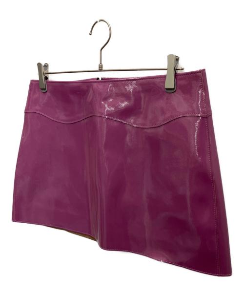 Coachtopia（コーチトピア）Coachtopia (コーチトピア) エナメルスカート パープル サイズ:SIZE 30の古着・服飾アイテム