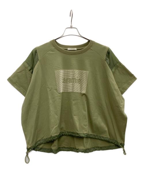 Hymn LIPA（ヒムリパ）Hymn LIPA (ヒムリパ) 半袖Tシャツ オリーブ サイズ:SIZE Freeの古着・服飾アイテム