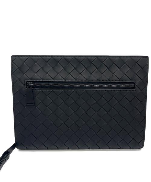 BOTTEGA VENETA（ボッテガベネタ）BOTTEGA VENETA (ボッテガベネタ) マキシイントレチャート ドキュメントケース  ブラックの古着・服飾アイテム